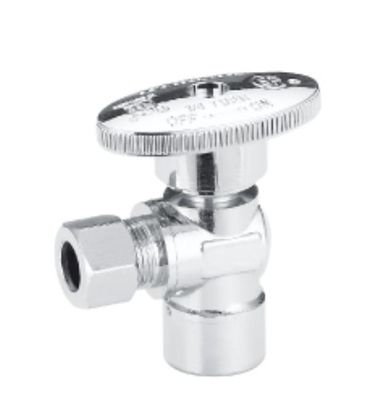 Serviço OEM 90 Graus 2 Way Ângulo válvula Banheiro Água Quente E Fria Toilet Thread 3/8 " 1/2 Brass Ângulo Valve