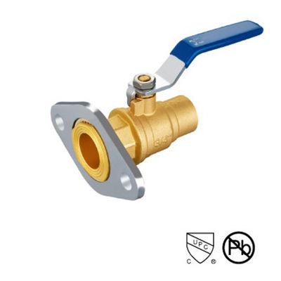 Flanco de extremo de aço 1 / 2 polegadas válvula roscada com cromo revestimento STD Port Ball Valve