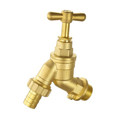 Hexagonal Cap Water Media Brass Ball Bibcock PN16 Padrão ANSI