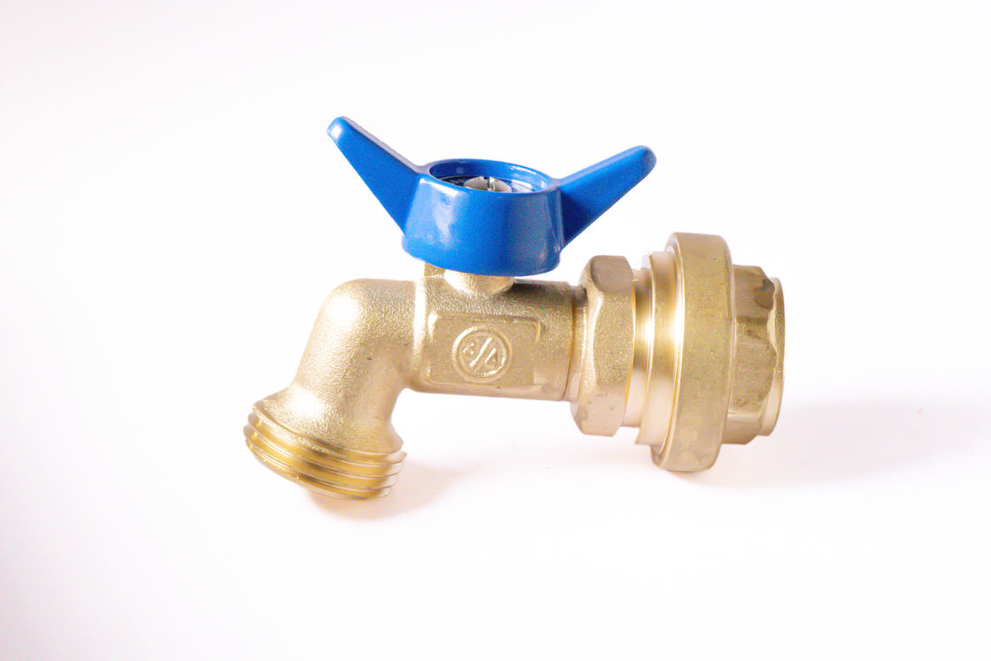 Tubos Bibb válvulas Brass Bibcock Brass torneira 1/2 polegada 3/4 polegadas NPT Brass torneira jardim Bibcock