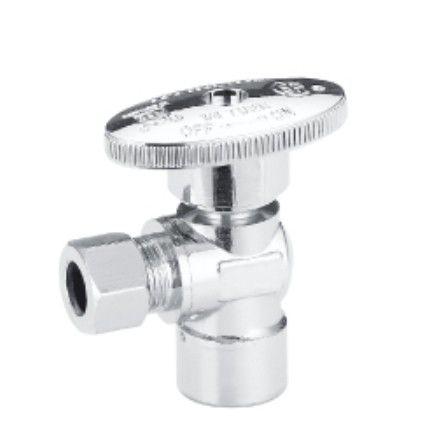 Serviço OEM 90 Graus 2 Way Ângulo válvula Banheiro Água Quente E Fria Toilet Thread 3/8 " 1/2 Brass Ângulo Valve