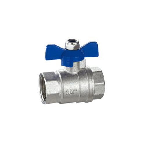 Fabrica MB válvulas de bola conector metálico feminino NPT BSP linha de latão cobre forjado latão, virgem Ptfe Seat.