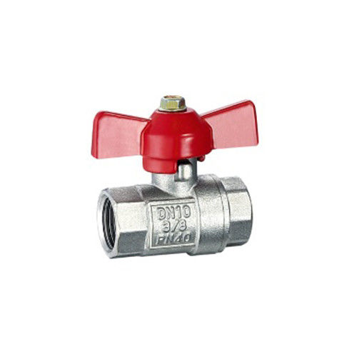 HPb59-1 Mini Valve Valve de Esfera Virgem Ptfe Seat Valve de Esfera de Latão Com -20C-180C Temperatura de Trabalho