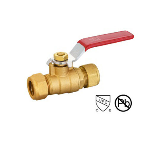 Valva de esferas de latão de 1/2 ′′ com COM X COM forjada por compressão