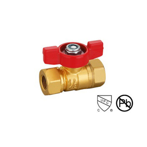 1/8-1/4 Mini válvula de esfera com ANSI B1.20.1 600 válvula de esferas de latão Wog