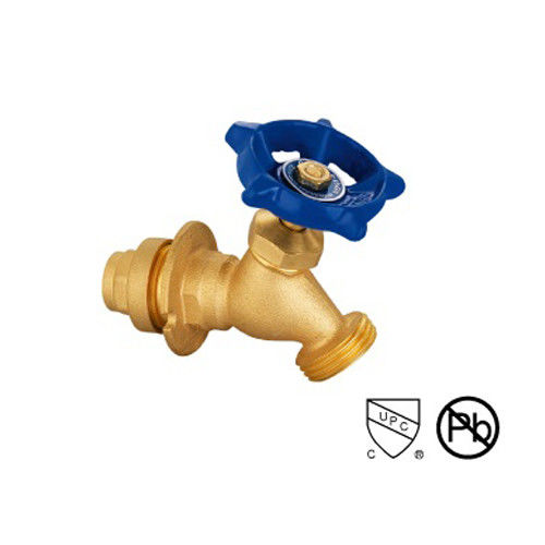 Válvula de drenagem de caldeira de latão de ligação rápida com roda manual Ferro fundido com pintura Ligação de zinco com porca de cromagem