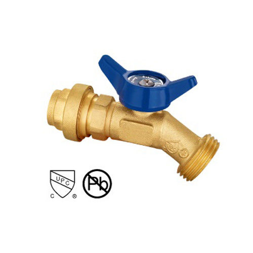 Válvula de desligamento de latão de ligação rápida SS Hose Bibb Valve Válvula de drenagem de latão 1/2&quot; 3/4&quot;