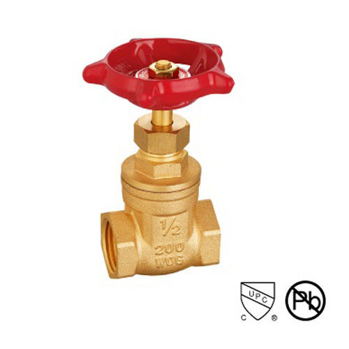 NPT BSP válvula de porta de aço ligado latão para gás de petróleo / válvula de porta de água latão