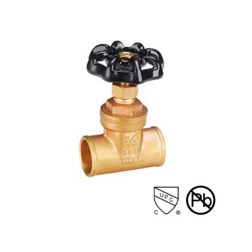 SS Brass Gate Valve Casting Body Threaded Water Gate Valve Connect Manual Power Roda de mão preta