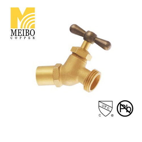 T-Handle Full Port 150 PSI Boiler Drain Valve 1/2 Solder Ends Conectar